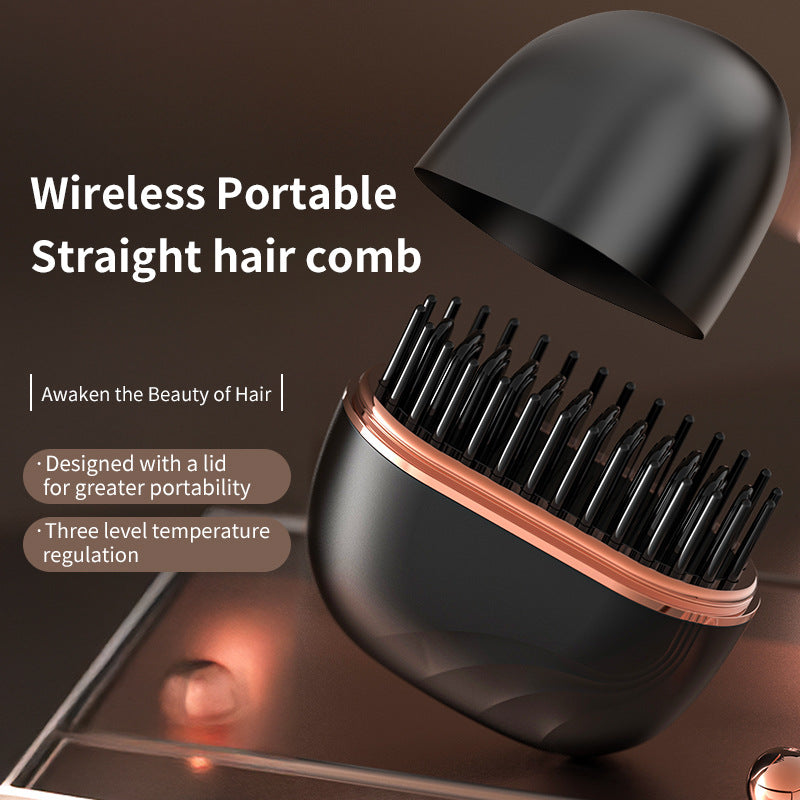 Mini Hair Straightener Comb – Portable, Fast, Safe