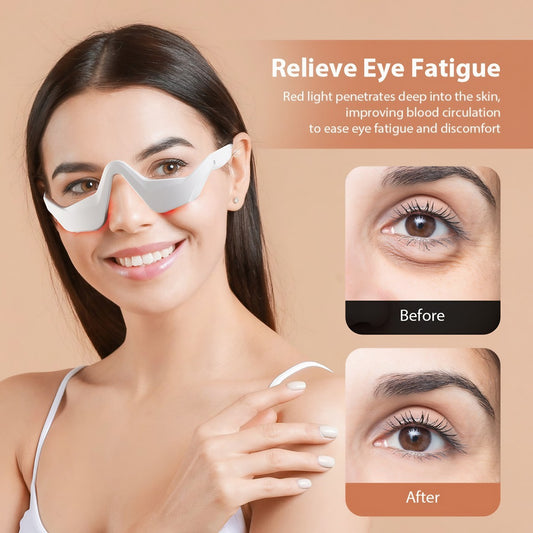 Eye Massager – Dark Circle Reduction, Anti-Wrinkle & Fatigue Relief | EMS + Red Light