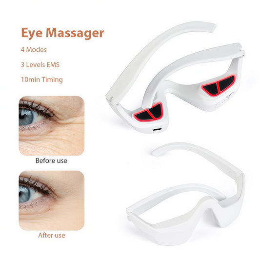 Eye Massager – Dark Circle Reduction, Anti-Wrinkle & Fatigue Relief | EMS + Red Light